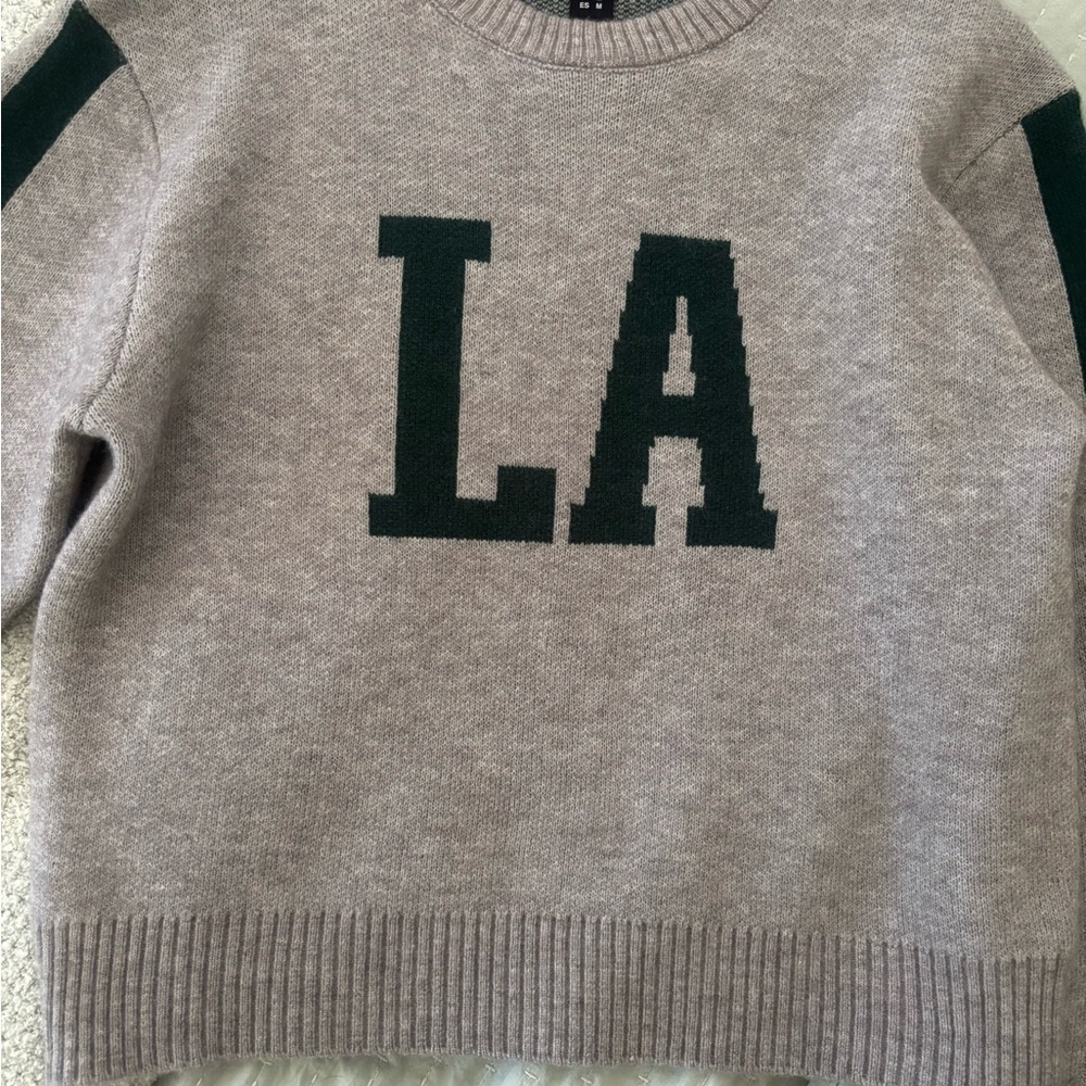 Arden B Gray and Green Sweatshirt
